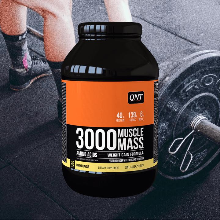 Image du produit QNT 3000 Muscle Mass Gainer 1.3kg (Banane, 1 pcs, 1300 g)