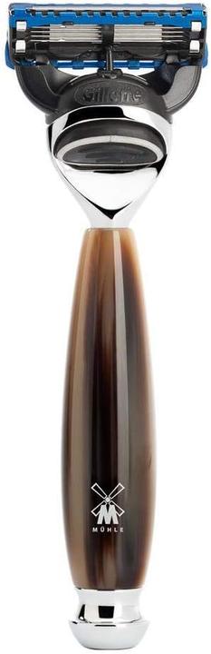 Actual product image Mühle Shaving set, 4-piece with bowl, shaving brush with pure badger hair, 5-blade razor