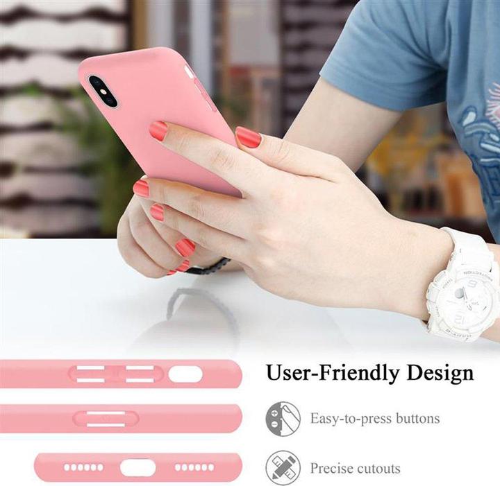 Actual product image Cadorabo TPU Liquid Silicone Case Cover (Apple iPhone X)