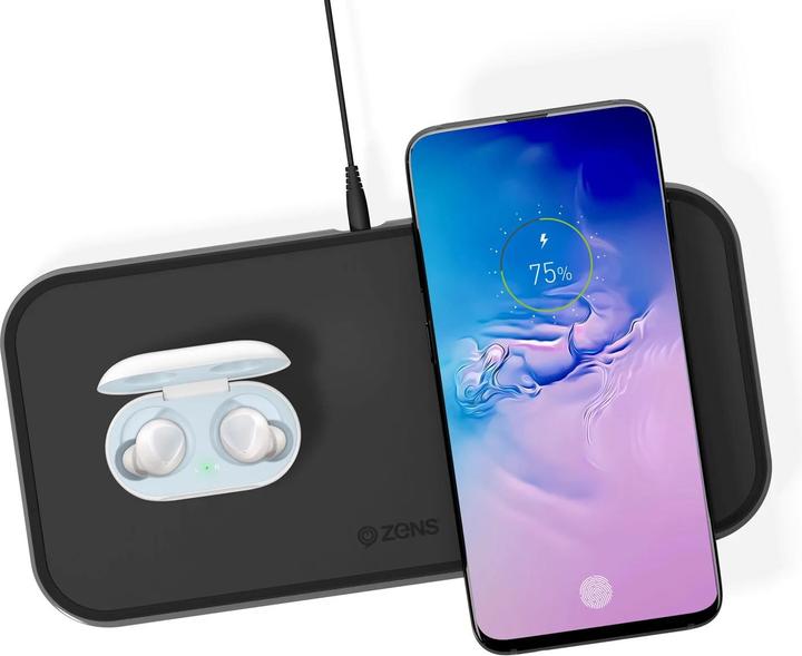 Image du produit Zens Banque de puissance double sans fil (9000 mAh, 5 W)