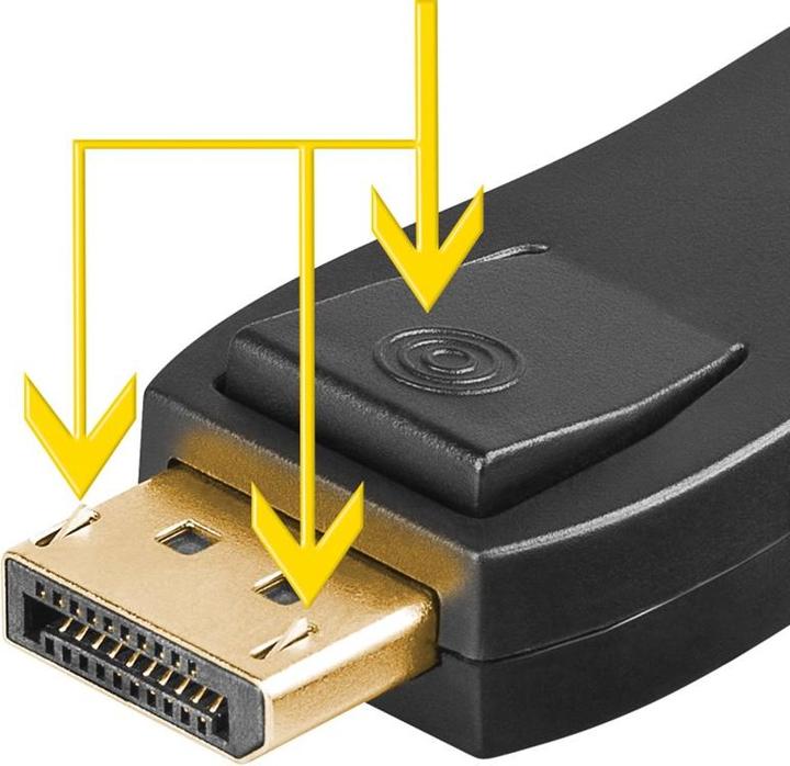 Produktbild Goobay DisplayPort auf HDMI-Adapter 1.1 (DP, 7.60 cm)