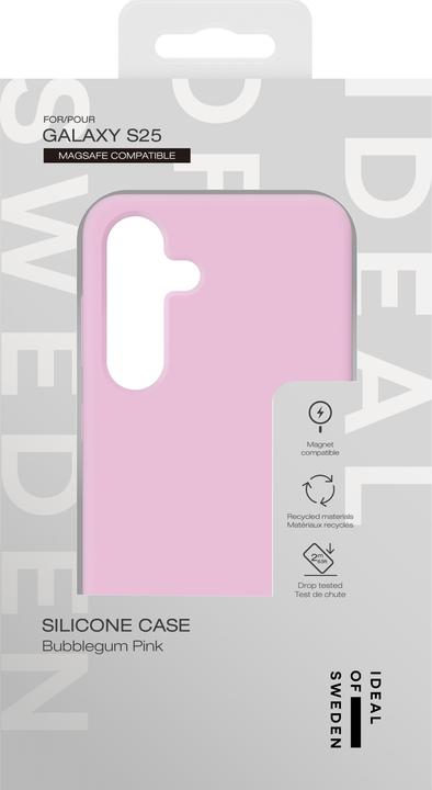 Produktbild iDeal Of Sweden Designer Magsafe Silicone-Cover Bubblegum Pink (Samsung Galaxy S25, Samsung Galaxy S24+)