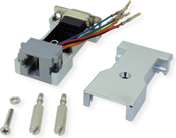 Produktbild Roline RS232 zu RJ45 Adapter (0.09 m)
