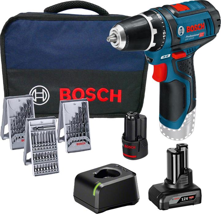 Bosch Professional GSR 10,8-2-LI Set (Fonctionnement sur batterie)
