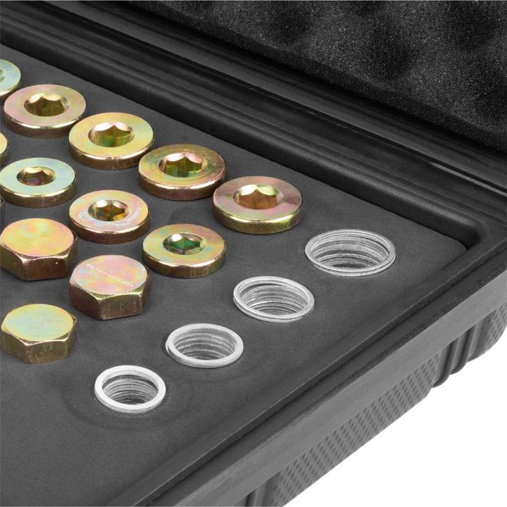 Produktbild Stahlwerk Ölablassschraube Reparatur Set 64 tlg. Reparatursatz Öl-Ablass-Gewinde