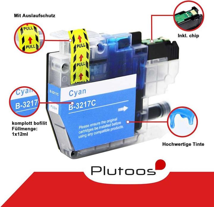 Image du produit Plutoos Brother LC-3217 Cartouches XXL compatibles, jeu de 4 couleurs