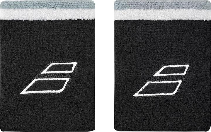 Babolat Terry Jumbo Wristband Black/White (2x)
