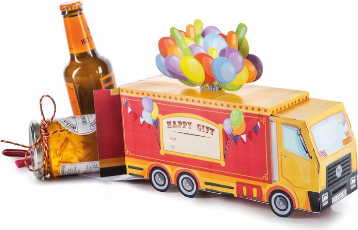 Image du produit Donkey Products Camion-cadeau du cirque Boîte-cadeau pliable (Coffret cadeau, 1 x)