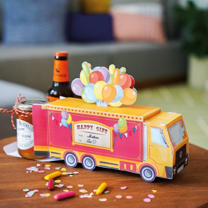 Image du produit Donkey Products Camion-cadeau du cirque Boîte-cadeau pliable (Coffret cadeau, 1 x)