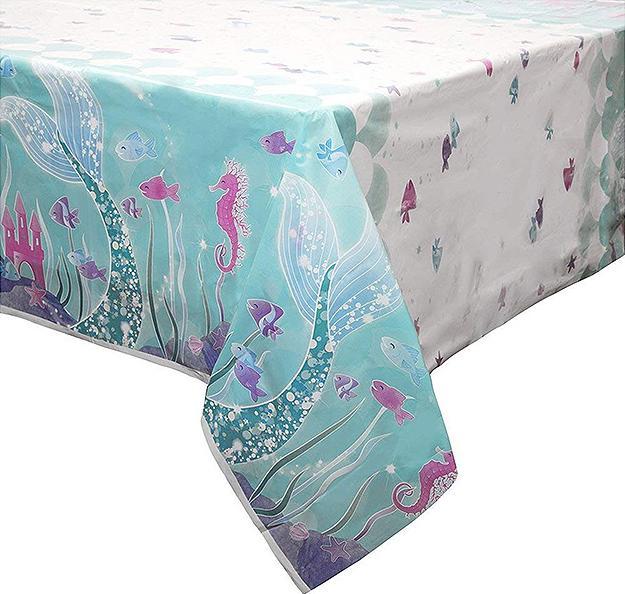 Image du produit Unique Nappe anniversaire sirène (137 x 213 cm)