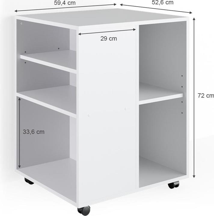 Image du produit Vicco Rollcontainer (59,5 x 52,5 x 72 cm)