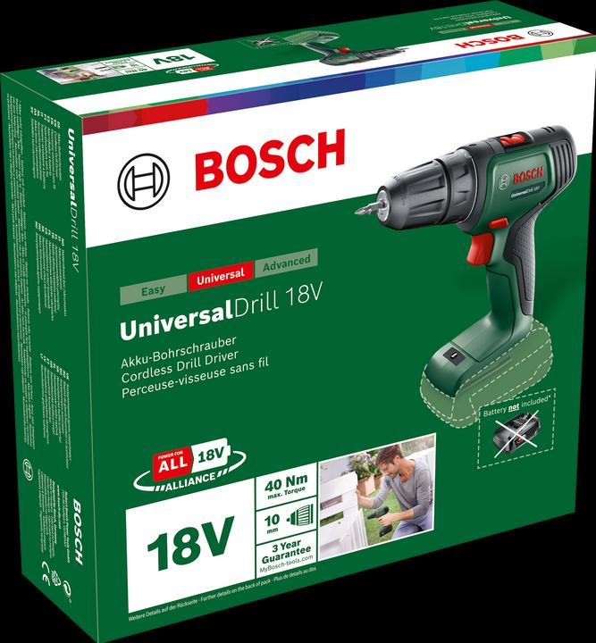 Produktbild Bosch Home & Garden UniversalDrill 18V (Akkubetrieb)