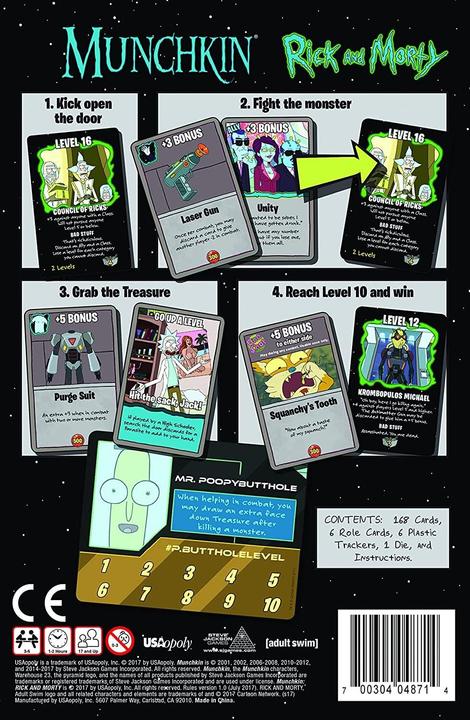 Immagine prodotto USAopoly Munchkin Rick e Morty (Inglese)