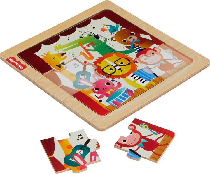 Produktbild Fisher-Price Holz-Abenteuerwelten Puzzle (9 Teile)