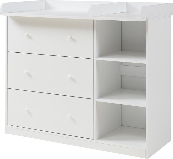 Immagine prodotto En.Casa Wickelkommode Beldinupp mit Wickelauflage 93x110x55 cm Weiss