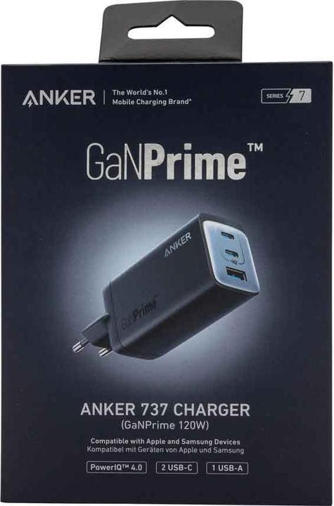 Actual product image Anker 737 Charger GaN Prime (120 W)