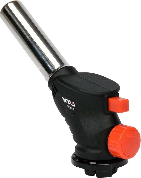 Actual product image Yato Professional gas soldering torch with piezo ignition | EN417 connection | 1 kW | 1000°C | Bunsen
