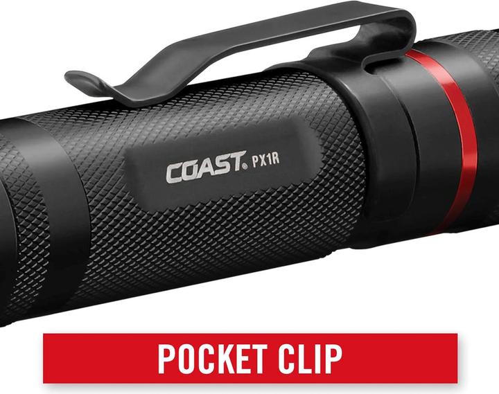 Actual product image Coast PX1R rechargeable hand lamp 460 lumens (10 cm, 460 lm)