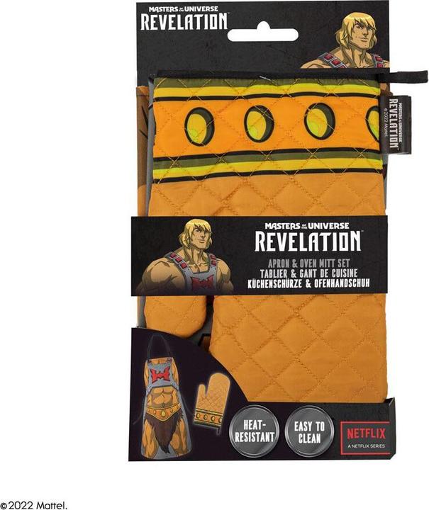 Actual product image Cinereplicas Masters of the Universe - He-Man Tablier de cuisine avec gant (One size)