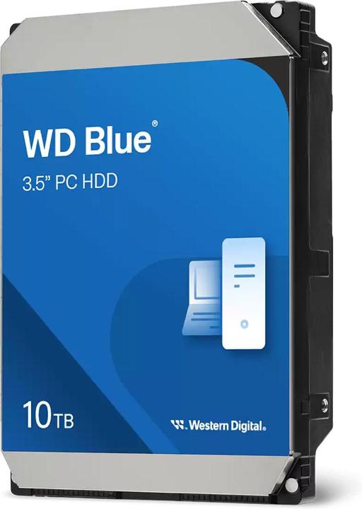 Image du produit WD Blue 10TB SATA 6Gb/s HDD Desktop (10 To, 3.5", CMR)