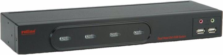 Roline KVM Switch Dual Head 4PCs