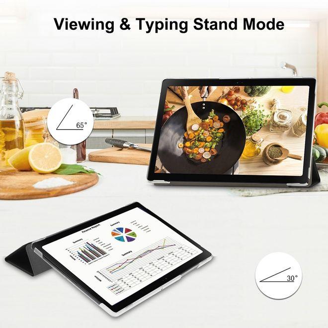 Produktbild MU Classic Dreifach faltbare Leder Hülle (Galaxy Tab A8 (2021))