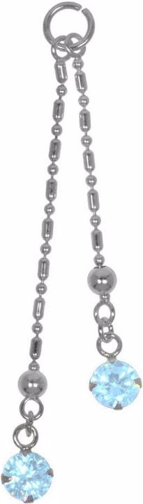 Actual product image Bijouteria Belly piercing pendant (Crystal, Silver 925)