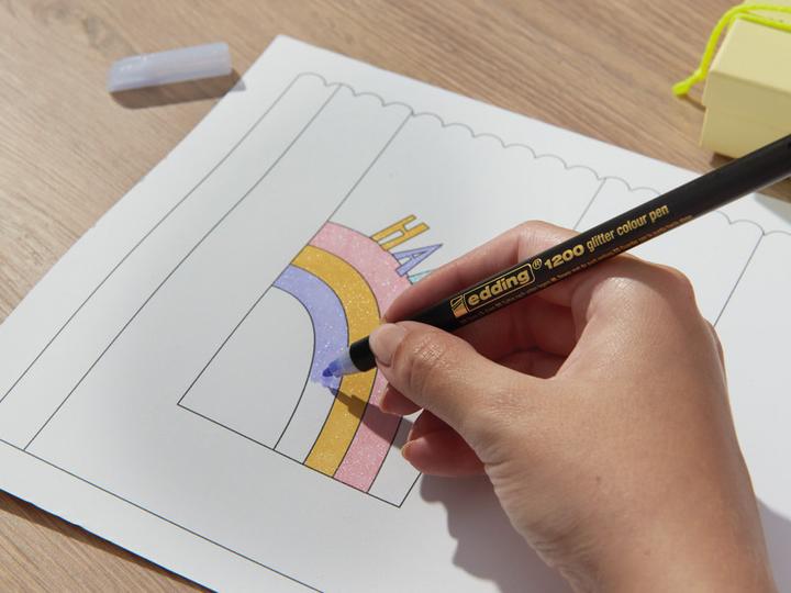 Produktbild Edding Fasermaler Metallic Colour Pen (Lila, 1 x)
