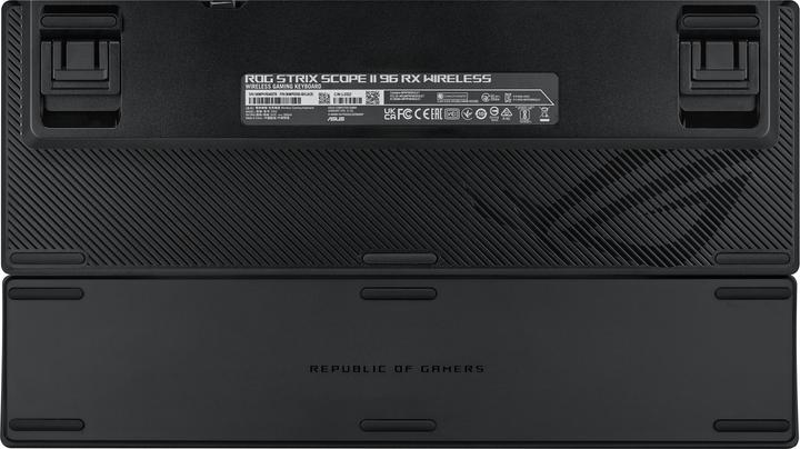Actual product image ASUS Tastatur ROG Strix Scope II 96 RX Wireless BLK (DE, Wireless, Cable)