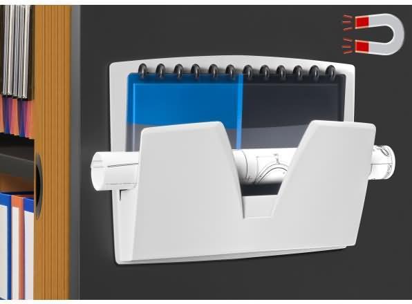 Image du produit Cep Porte-brochures mural, magnétique, DIN A4, 1 compartiment, gris (A4)
