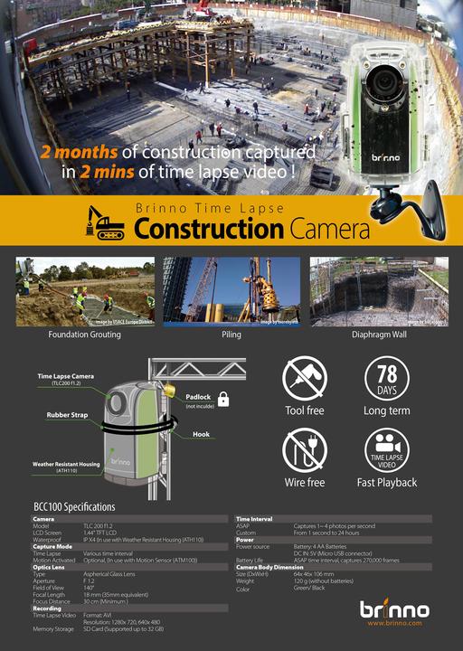 Actual product image Brinno BCC100 Construction Camera (30p)
