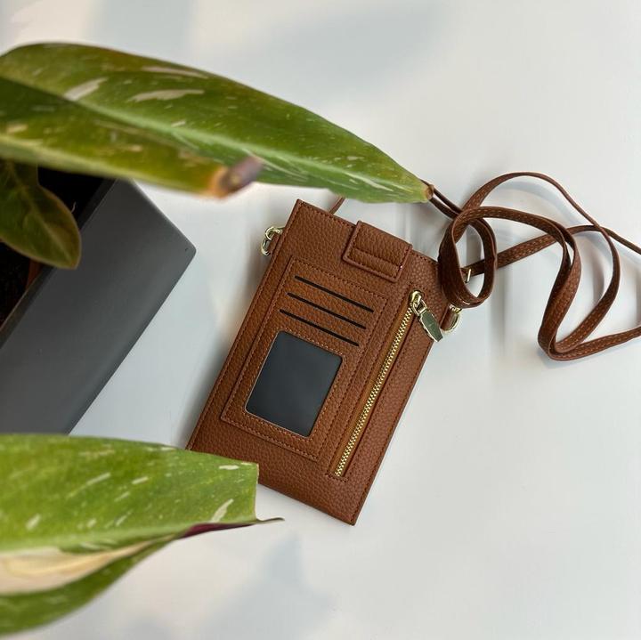Produktbild PhoneLook Elegantes umhänge Etui universel für Smartphone bis 6.7 Zoll aus mit Brieftasche (Apple iPhone 15)