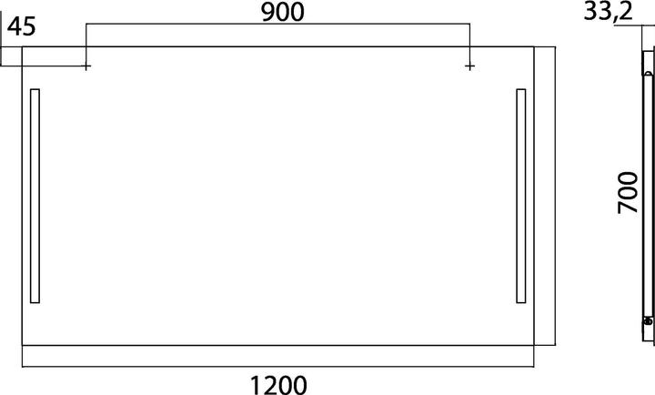 Produktbild Emco Lichtspiegel premium, LED-Lichtspiegel premium 1200 x 700 mm