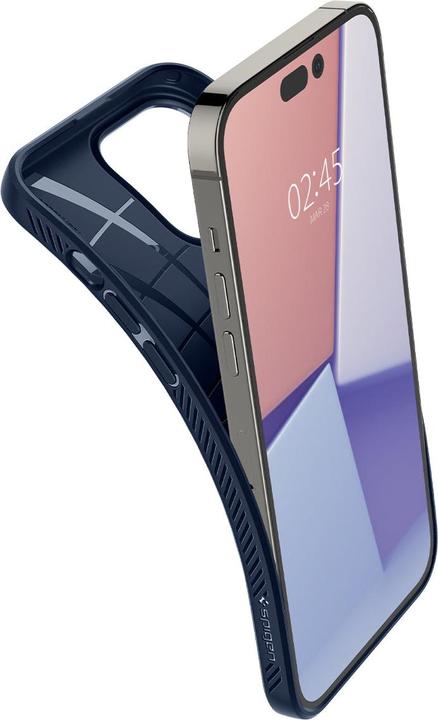 Actual product image Spigen Liquid Air for iPhone 14 Pro navy blue (Apple iPhone 14 Pro)