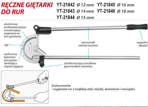 Image du produit Yato Cintreuse de tubes (10 mm)