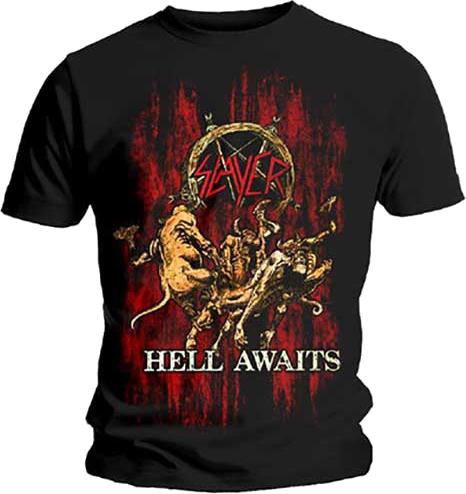 Rock Off Slayer Unisex T-Shirt Hell Awaits Black
