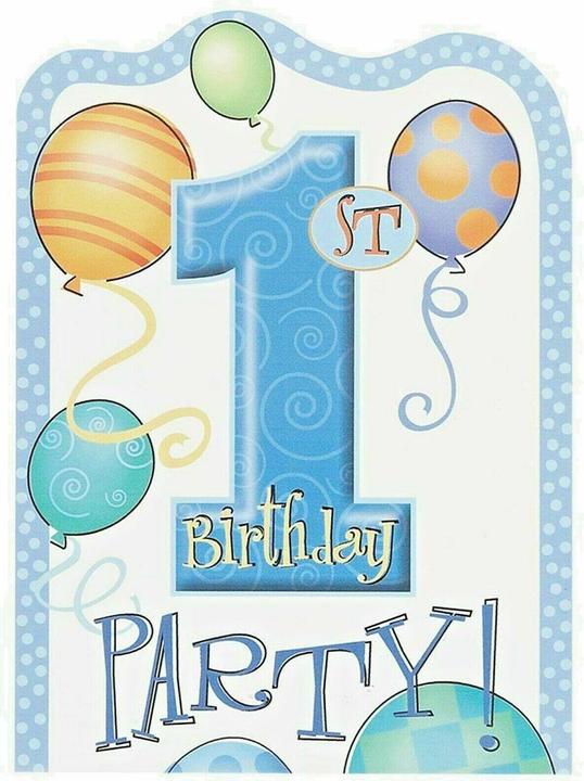 Image du produit Unique Party Invitations pour le 1er anniversaire (paquet de 8) (8 pcs)