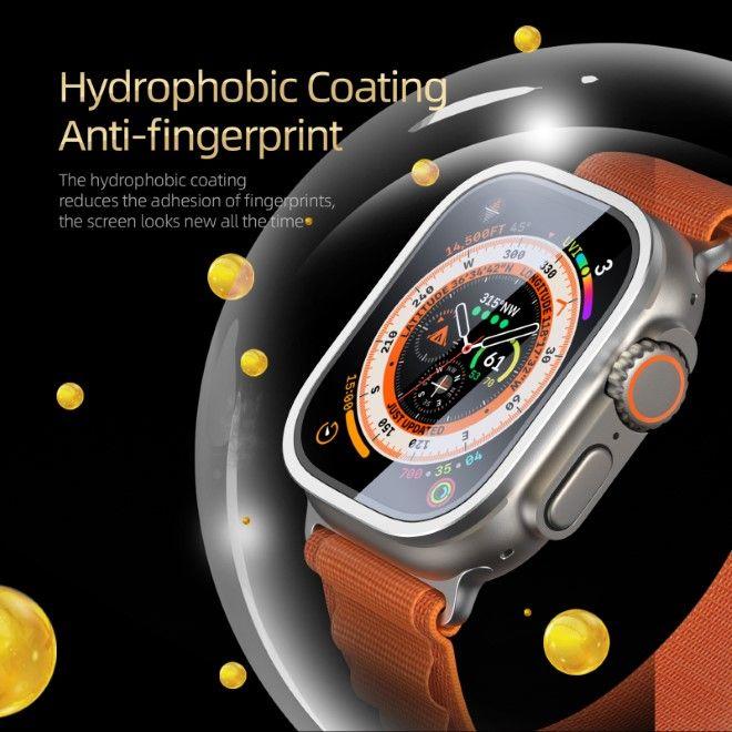 Produktbild Dux Ducis Flas gehärtetes Glas mit Aluminiumrahmen für Apple Watch Ultra 49 mm – Silber