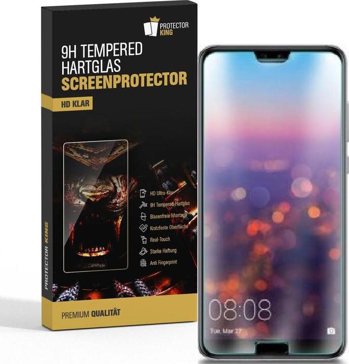 Actual product image Protectorking 1x real tempered 9H armoured glass 3D CLEAR (1 Piece, Honor 10)