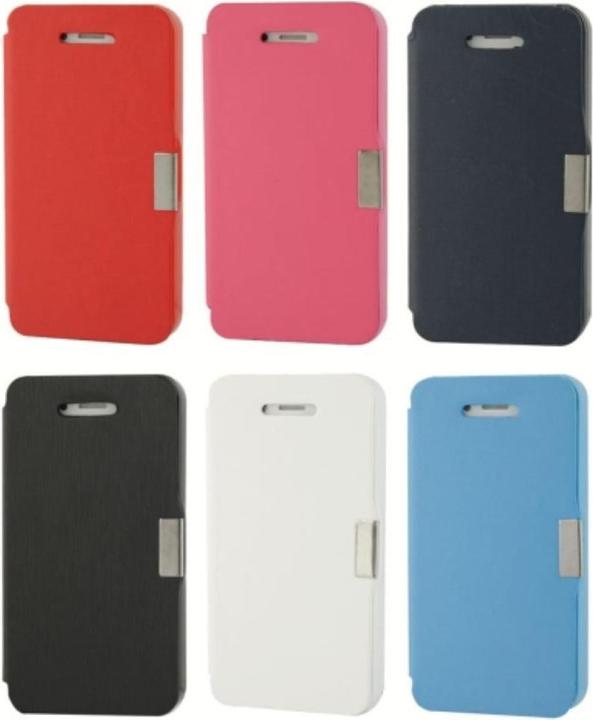 Produktbild König Design Handyhülle Tasche für Apple iPhone 4 / 4s Rot gebürstet (Apple iPhone 4, LG G4s)