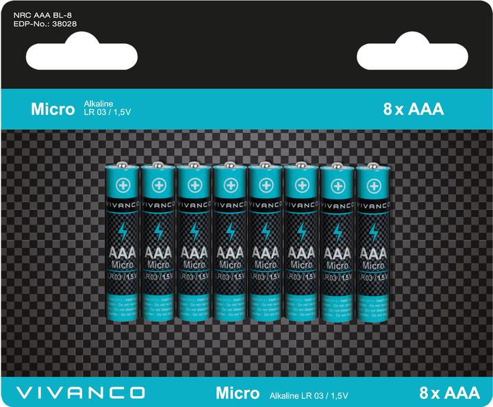 Image du produit Vivanco AAA Micro (8 pcs, AAA)