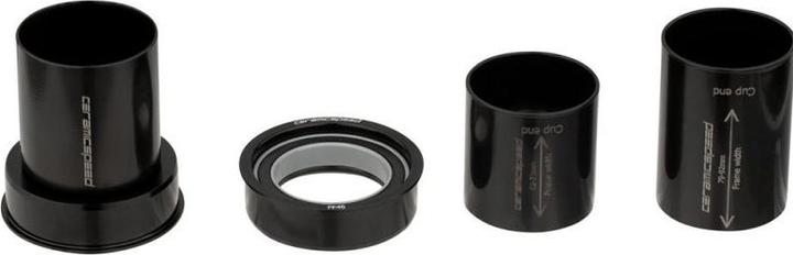 Actual product image Rotor Bike Components Ceramicspeed PF4630 Blk (PressFit30 / BB386 / BBright)