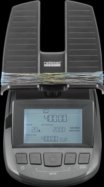 Produktbild ratiotec Geldwaage RS 2000 (Made in Germany) (Geldscheinzähler, Münzzähler)