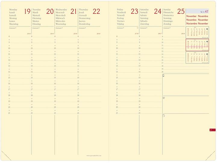 Produktbild Agenda Minis. Prest. Silk 2025 286578Q 1W/2S türkis ML 16x24cm (16 x 24 cm, Englisch)