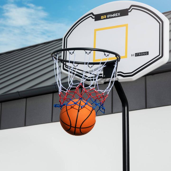 Image du produit Gymrex Basketballkorb mit Ständer Basketballanlage wetterfest Korbanlage 190-260cm