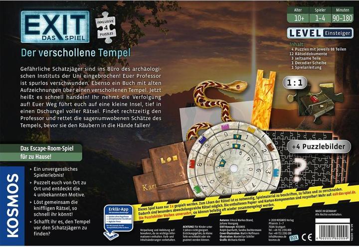 Produktbild Kosmos Exit- Der verschollene Tempel (Deutsch)
