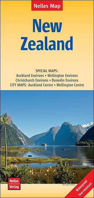 Actual product image Map New Zealand