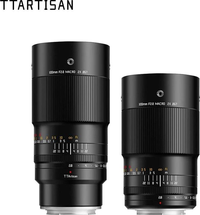 Actual product image TTArtisan 100mm F2.8 macro compatible with Fuji X (Fujifilm Fujica-X, full size)