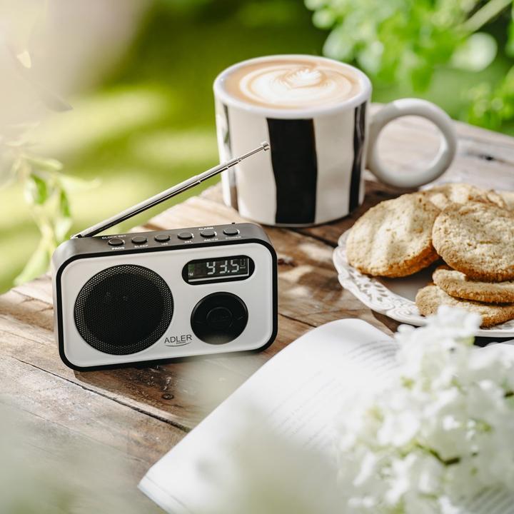 Actual product image Adler Interactive solution | PLL AM/FM Digital Radio | AD 1906 | Alarm function | White/Black (PLL, FM, AM)