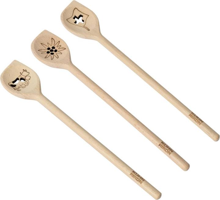 Actual product image Kuhn Rikon Set de spatule en bois 3 pièces